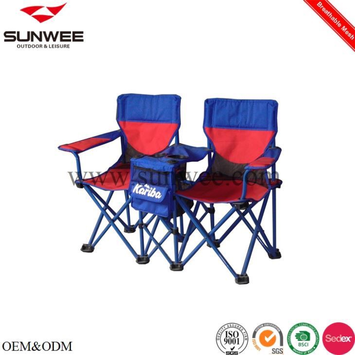 double beach chair with table