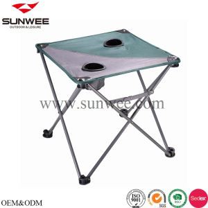 Folding Camping Tafel mei Cup Holders